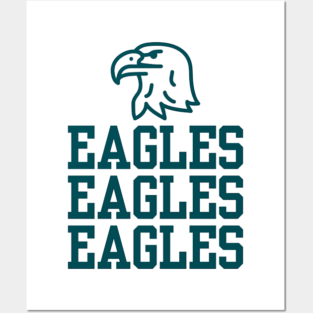 Eagles Eagles Eagles Wall Art by family.d